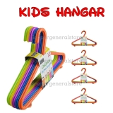 Pack of 10 Kids Hangers Clothes Coat Multi Coloured Children Plastic Child Baby