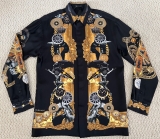 NWT Versace Medusa Watch Chain Jewelry Car Silk Button Down Shirt 38 US 15 $1875