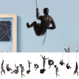 Exquisite Climbing Man Wall Sculptures Statue Pendant Unique Touch Wall Decor