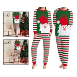 Long Sleeve Christmas Pajamas Set Sleepwear Family Matching Top And Bottom Xmas