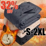 Men Fleece Lined Thermal Trousers Waterproof Athletic Joggers Winter Warm Pants