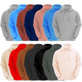 VR2 Denim Mens Plain Hoodie Hooded Sweatshirt Oversized Pullover for Men,S – 9XL