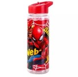 Marvel Spiderman Plastic Bottle with Straw BPA Free 700 ml School Water For Kids