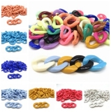 Chunky Acrylic Chain Links DIY Bracelet Necklace Making Jewellery Keyring Charm