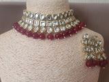 indian jewellery set necklace choker earrings kundan look Bollywood wedding