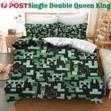MC Creeper Camouflage Quilt Duvet Doona Cover Set Bedding Soft Pillow Cases King