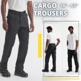 Men’s Cargo Pants Trousers Uneek UC902 Multi pocket trousers workwear trousers