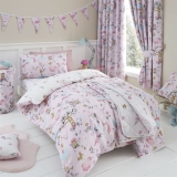 Girls Boys Kids Enchanted Forest Reversible Duvet Cover Bedding Curtains