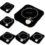 Sterling Silver Bracelets with ANY Engraving. Personalised Jewellery for Women.