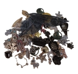 100 Mixed Pendant Charms Diamonite Enamel Gold Brass Jewellery Wide Selection