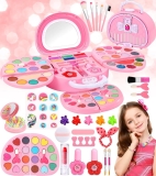 64X Kids Makeup Set Washable Princess Play Kit Birthday Gift for Girls Ages,3-13