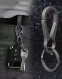 Titanium Key Chain Men Women Keychain Ultra Lightweight EDC Ring Holder Buckle
