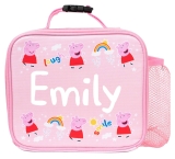 Peppa Pig Personalised Kids Lunch Bag Thermal Insulated Nursery Girls Lunch Bag