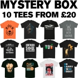 10 Mixed Mens Printed T-Shirts Mystery Bundle Wholesale Box Market Trader Tees