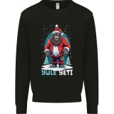 Yule Yeti Funny Christmas Bigfoot Sasquatch Xmas Kids Sweatshirt Jumper