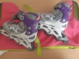 OXELO Kids’ Ice Skates Fit 3jr Purple Size 2.5 – 5 UK EU 35-38 Adjustable Size