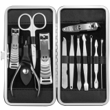 12 Pieces Manicure Pedicure Set, Hand Foot Face Nail Care Grooming Kit Men Women