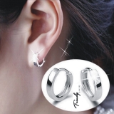 Women’s Men’s 925 Silver Filled Small Round Hoop earrings Sleeper Earrings