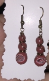 Earrings Under 1 Dollar Wire wrap Multicolor Handmade Poly Clay JMes Jewelry