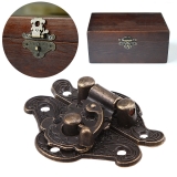 Antique Alloy Roller Shutter Jewellery Box Lock Keyless Safe Locker