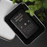 Personalised Lighters Christmas Fathers Day Gifts Present Ideas For Him Mens His