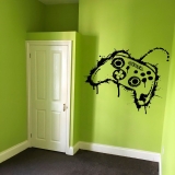 Personalised Gamer Gaming controller Wall art Vinyl kids Xbox Decal Sticker V831