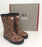 Hunter Girl’s Wellington Original Classic Leopard Print Boots Waterproof New F1
