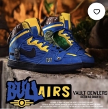 Nike ‘Bull Airs’ Customised Trainers. Only 50 Produced Worldwide. RARE!!!