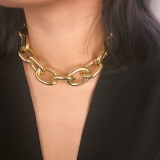 Large Chunky Cuban Thick Gold Chain Choker Necklaces for Women Fashion Jewelry