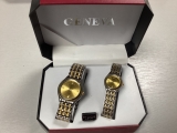 Geneva Watches His & Hers Gift Boxed Pair Two Tone Watch New #2