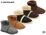 Mens Boot Slippers Dunlop Warm Soft Faux Fur Lining Outdoor Sole House Shoes
