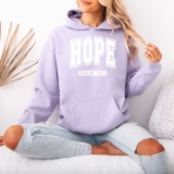 Hope Psalm 130:5 Christian Faith Womens Hoodie Pullover Ladies Sweatshirt