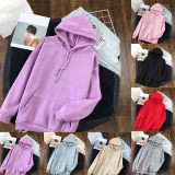 Women Long Sleeve Pocket Sweatshirt Casual Streetwear Loose Fit Hoodies