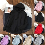 Women Long Sleeve Pocket Sweatshirt Casual Streetwear Loose Fit Hoodies