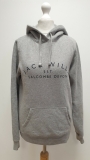 QQ887 WOMENS JACK WILLS GREY DRAWSTRING SWEATSHIRT HOODIE UK S 8 EU 36