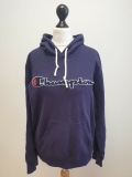PP321 WOMENS CHAMPION PURPLE DRAWSTRING SWEATSHIRT HOODIE UK 10 M EU 38
