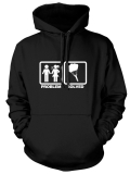 Problem Solved Parachuting Mens Funny Unisex Womens Hoodie