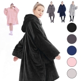Hoodie Blanket Oversized Ultra Plush Comfy Sherpa Giant Hooded Sweatshirt Adult