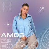 Ladies Womens Zipper Zip Up Plain Slim Fit Hoodie Sweatshirt – Sizes: 6 – 18