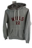 JAck Wills Womans Heavy Cotton Hoodie Sweatshirt Logo Spellout Size 8 Grey