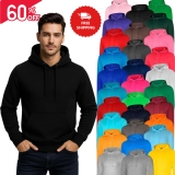 Plain Adults Kids Hoodie Hooded Sweatshirt Mens Womens Boys Girls