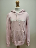 A132 WOMANS CHAMPION PINK DRAWSTRING SWEATSHIRT HOODIE UK S 8 EU 36