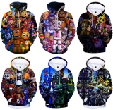 Kids Adult Five Nights At Freddy FNAF Hoodies Sweatshirt Hooded Top Coat Gift UK