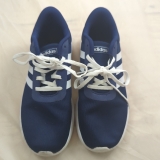 Adidas Lite Racer Blue White Lightweight Running Gym Trainers Size UK 5.5 US 6