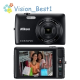 Nikon Coolpix S4200 Digital Camera 16MP 6x Optical Zoom Black Red-Eye Reduction