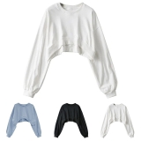 Solid Color Loose Pullover Hooded Sweatshirt for Women Casual and Elegant