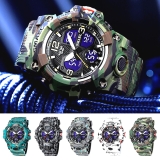 SMAEL Mens Sports Watch Waterproof Quartz Analog Digital Military Wrist Watches