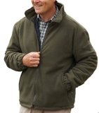 Mens Padded Fleece Jacket Coat Anti Pill Quilted Think Warm Zip Pockets S-3XL