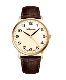 ADRIATICA Men Quartz Casual Watch Classic Dress Gold color Dial Waterproof Swiss