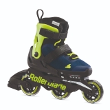 Rollerblade Microblade 3WD Kids Inline Skates – Blue/Lime, Large (UK 4-7)